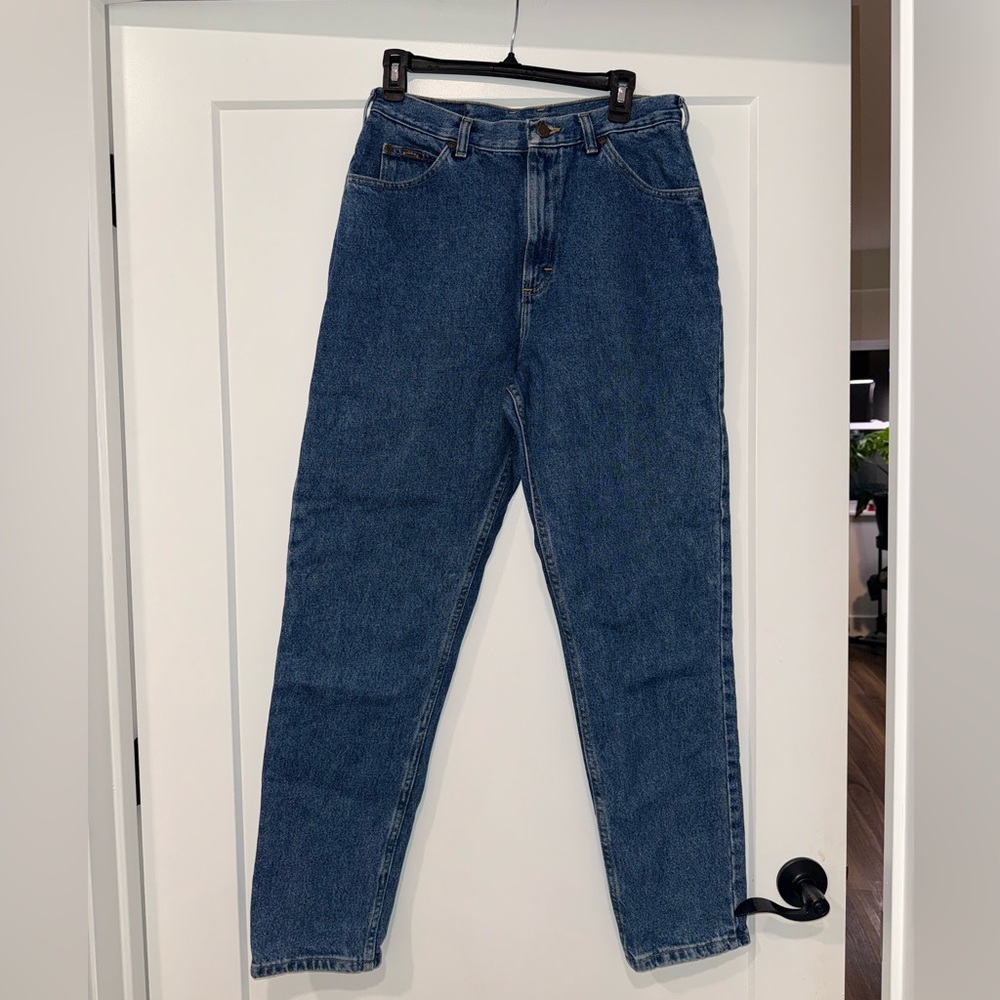 Riders Women's Vintage 1990s Blue Denim Jeans 100% Cotton Size 12 M - Picture 13 of 15